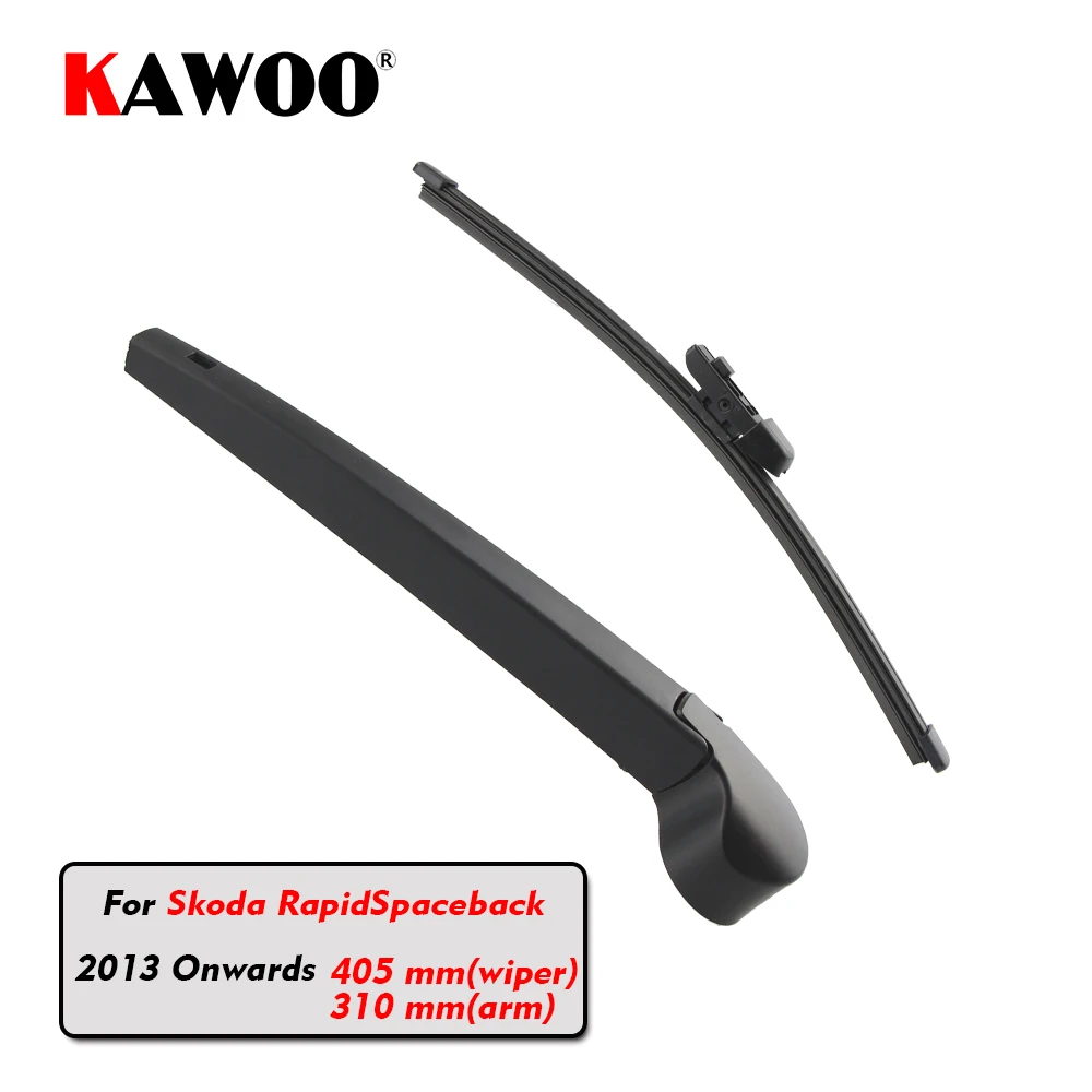 KAWOO Car Rear Wiper Blade Blades Back Window Wipers Arm For Skoda
