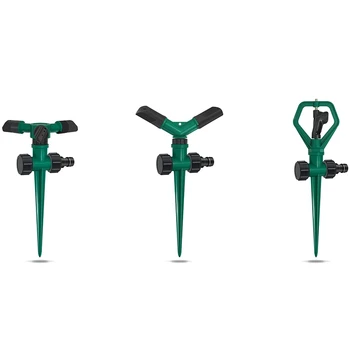 

3 Pack Automatic 360°Rotating Lawn Sprinkler Adjustable Watering System for Lawn, Nursery & Grass Irrigation, Garden Water Sprin