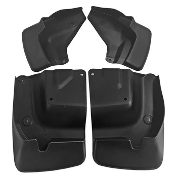 

4pcs Car Mud Flaps Scratch Proof Screw Fixing Wear Resistant PP Mudguard Kit Easy Install Anti Corrosion For HIACE 2015-2018