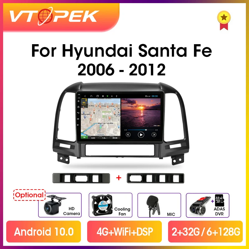 Автомобильная Мультимедийная система Vtopek автомагнитола на Android 10 0 с 9 &quotэкраном 4