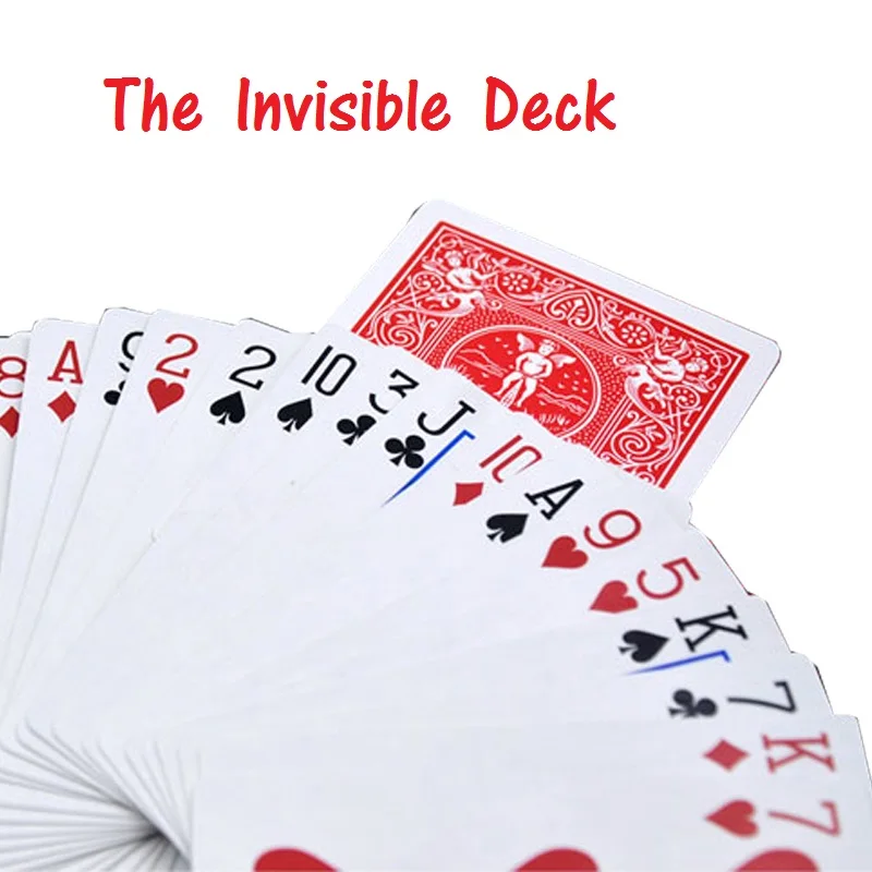 The Invisible Deck Amazing Magic Cards Close Up Street Magic Tricks Stage Magic Props Mentalism Comedy Kid Puzzle Toys forced selection magic notes book magic tricks comedy props illusion mentalism street funny toys gimmick fantastic