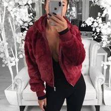 Women's Sweatshirts Autumn Spring Winter jackets coats Solid color Women's Clothes Warm Fur Sexy women hoodies High Street Coat