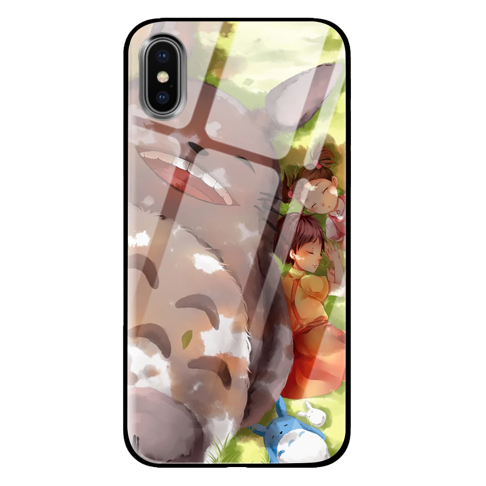 12 Totoro роскошные чехлы из закаленного стекла для samsung Galaxy S10 S8 S9 Plus Note 8 9 - Цвет: 12