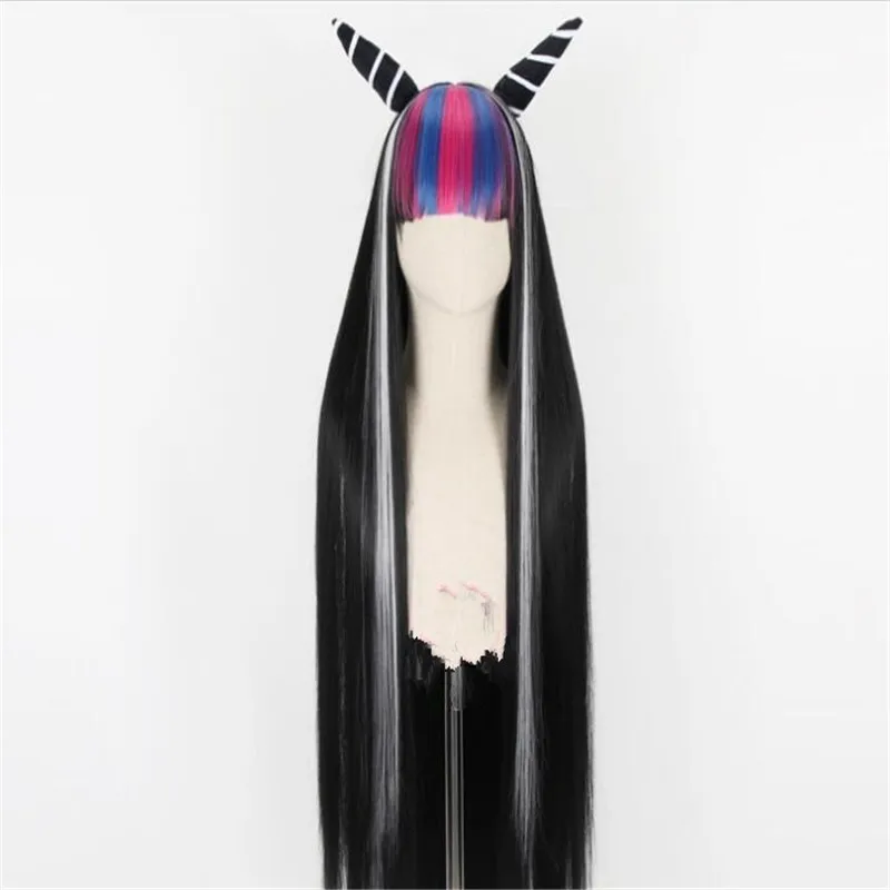 Danganronpa Mioda iuki Косплей парики 100 см длинные термостойкие синтетические волосы Perucas Косплей парик A995