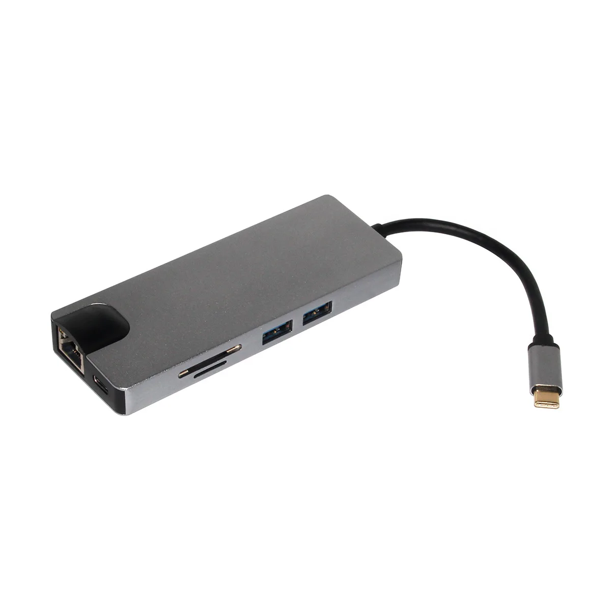 

Ma C Book Multi-functional Type C to VGA with Network Card Extended Port Support SD Card HDMI Hub