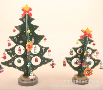 

Creative Stereo Wooden Christmas Tree Christmas Wooden Ornaments Small Gifts Desk Bazaar Bar Decoration