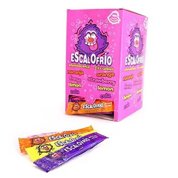 

H.LOPEZ Escalofrío - Effervescent candies (orange, cola, strawberry and lemon flavored), 150 units