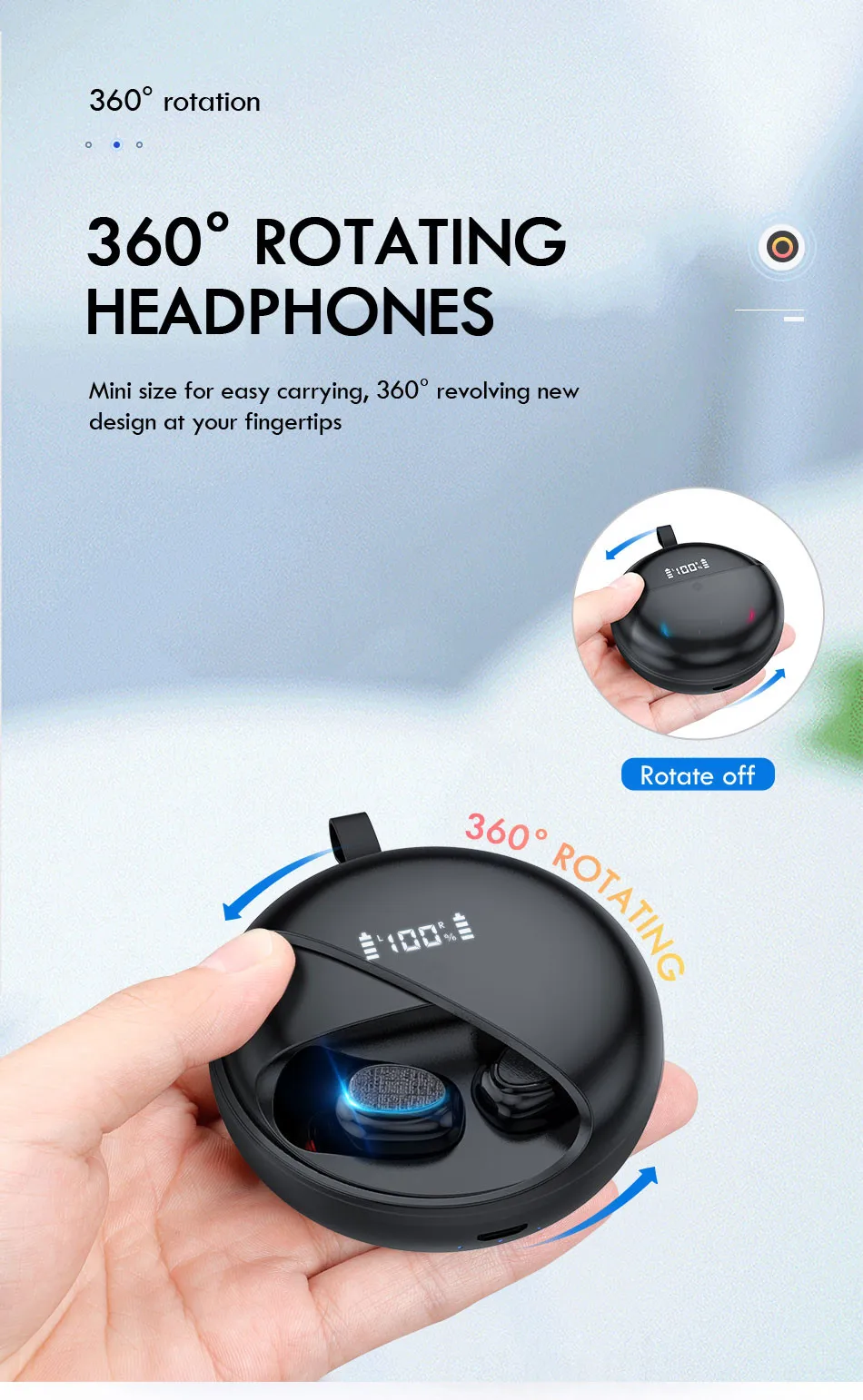 Новые TWS беспроводные Bluetooth наушники светодиодный дисплей Bluetooth наушники 9D Hifi стерео гарнитура наушники для iOS Android