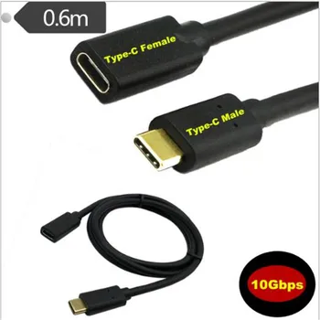 

Gold-plated 10Gbps USB3.1 Type-C male to female mobile phone data extension line forward and reverse plug standard 16 core
