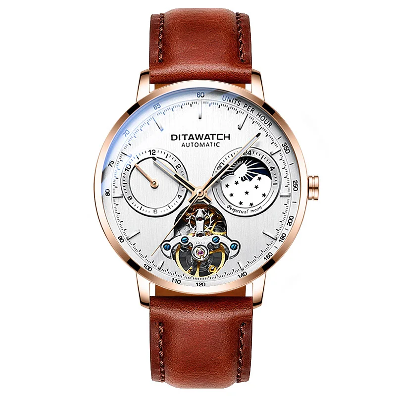 Часы наручные DITAWATCH Мужские механические брендовые Роскошные спортивные с