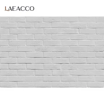 

Laeacco Old Gray White Brick Wall Stacked Pilled Home Decor Baby Party Pattern Photography Background Photo Backdrop Photostudio