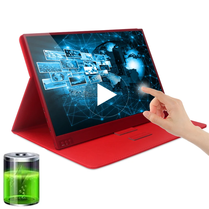 15 6 дюймов батарея сенсорный портативный монитор 1080P ips USB C HDMI экран для samsung DEX huawei