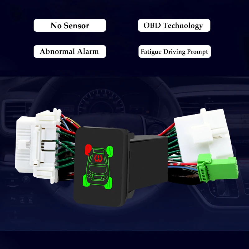 Монитор давления в шинах OBD TPMS Автоматическая сигнализация дверной замок функциональный блок для Toyota Prado Siena RAV4 Camry 2012