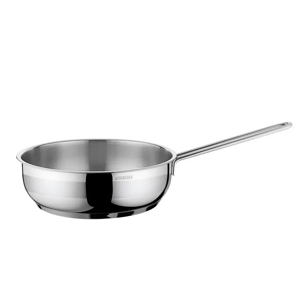 

Amboss Saphire Frying Pan, Steel Holding Handle, 22 cm, Stainless Steel, 2 years guaranteed, for all oven types