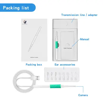 

3 in 1 Ear Cleaning Endoscope High Definition Visual Earpick Ear Spoon Mini Camera Ear Cleaner Health Care USB Tool Medical Home