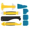8Pcs Plastic+Silicone Sealant Scraper Finisher Tool Portable Silicone Multifunctional Spatula Shovel 6
