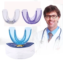 Aparatos de ortodoncia, aparatos dentales de silicona instantáneos, entrenador de alineación de dientes con sonrisa, retenedor Dental, bandeja de dientes con llaves de protección para la boca