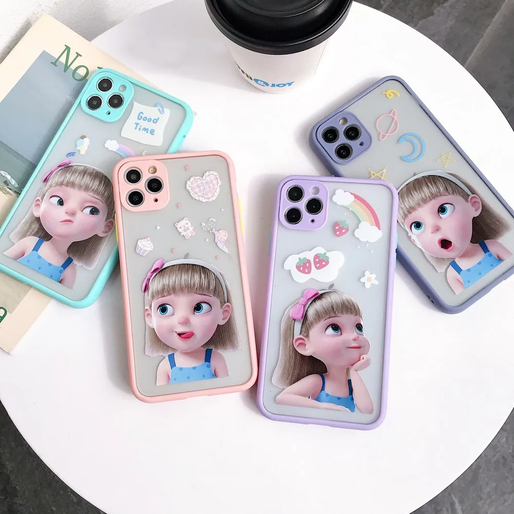 

CARTOON forApple 7 8 7plus 8plus x XR XS Max 11 11pro Max Waterproof and dustproof mobile phone soft shell