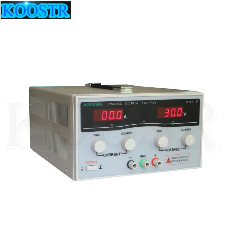 600W KPS6010D высокой точности Мощность регулируемый светодиодный Дисплей импульсный источник питания постоянного тока 220V 0-60 V/0-10A
