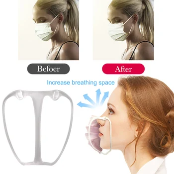 

Face Mask Inner Support Frame Mask Holder Breathing Washable Face Cover Silicone Bracket drop ship