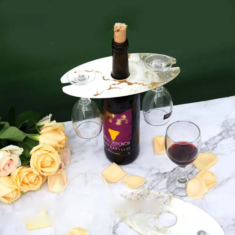 Wine Rack Resin Mold Red Glass Tray Epoxy Bottle Holder Dried Flower Decorative DIY Hand Crafts | Украшения и аксессуары
