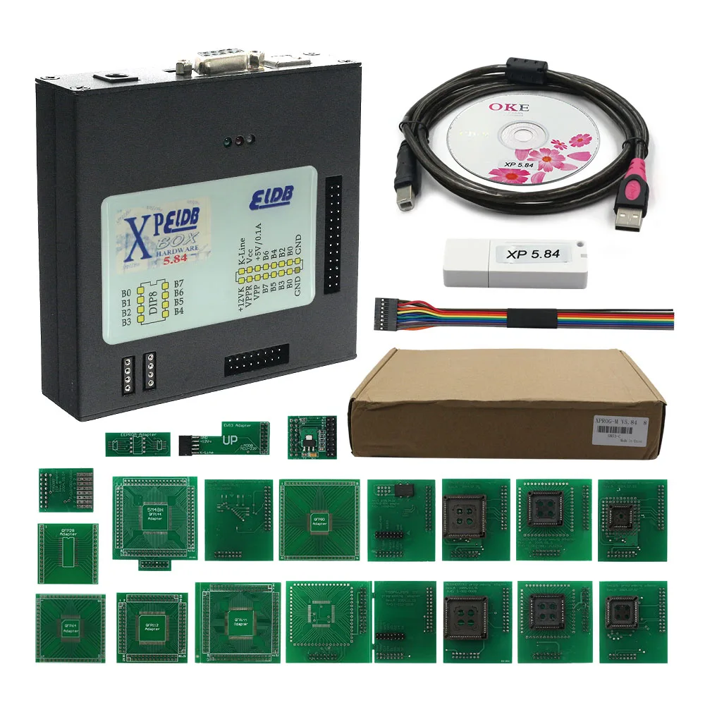 Самый дешевый Новая версия Xprog V5.84 V5.72 M коробка USB ключ с полным набором XPROG ECU чип тюнинг Программирование металлический интерфейс - Цвет: V5.84