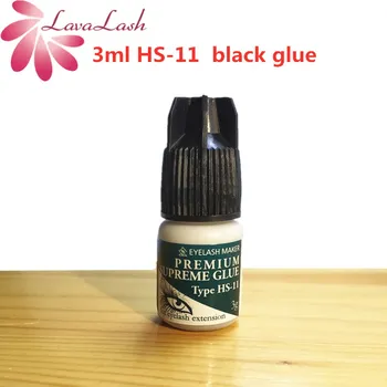 

1bottle 3ml Elite HS-11 Eyelash Extensions Glue Fast Dry Long Time Strong Glue dry time 1-2S 7-8 weeks Fake lashes glue tools