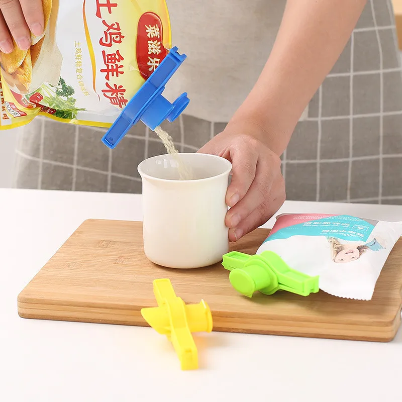 

Kitchen Storage Bag Clip Plastic Sealing Clip Househoud Sealer Clamp Snack Fresh Food Coffee Seasoning Preservation Kitchen Tool