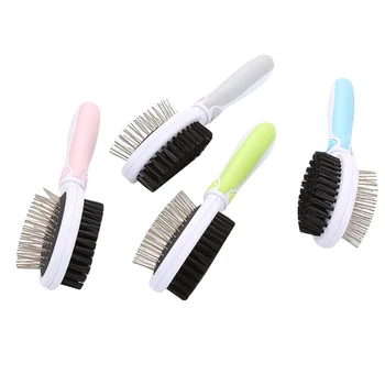 

Double-sided Pet Comb ABS Beauty Brush Comb For Cats Dogs Hair Removal Soft Brushes Pet Grooming Product Care Tool
