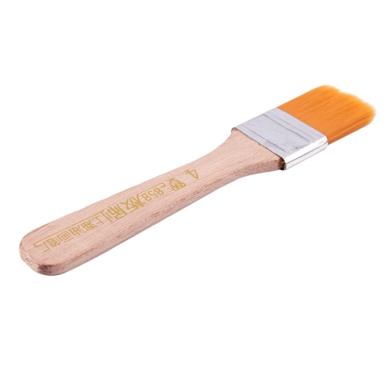 Горячая XD-2pcs оранжевая щетина масло для деревянных ручек кисть для рисования ширина 1,2"