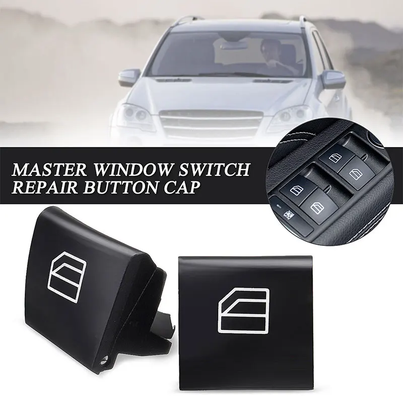Vehemo 2 Pcs Spare Window Lifter Switch Push Button Lifter Switch Convenient Window Switch Safety Replacement Car