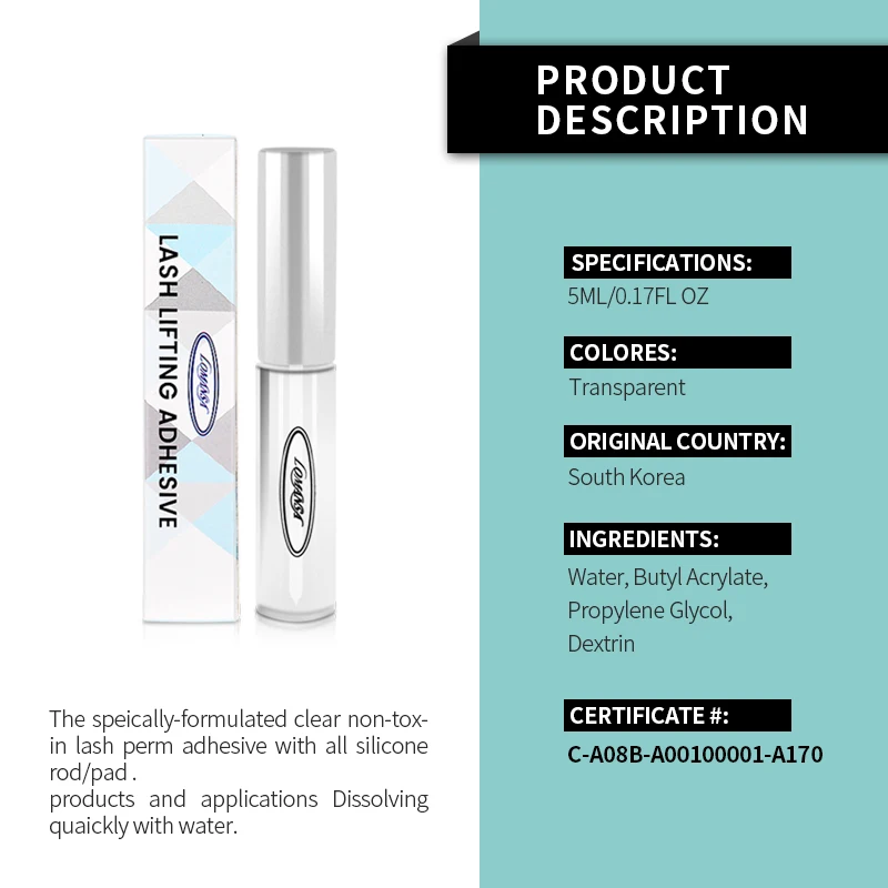 Lash Lifting Glue for Eyelash Lift Perming Pestanas Adhesive Korea Clear Lash Perm Adhesive Lomansa Liftlash eyelash glue,eyelash makeup tool,eyelash kit