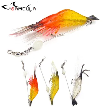 

Shrimp Lure Fishing Lures Weights 5.6g Soft Lure Plastic Lures Fishing Accessories Fish Bait Articulos De Pesca Fishing Bait