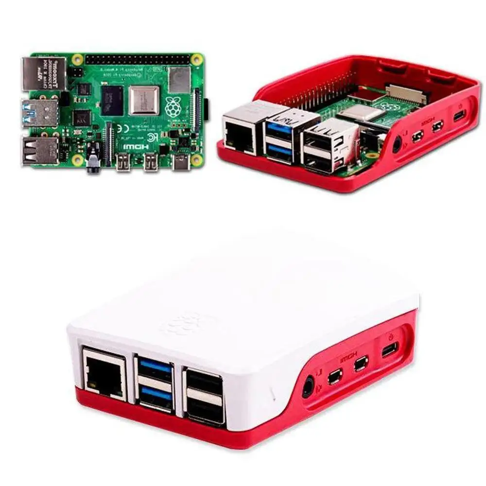 Для Raspberry Pi 4 4B чехол Официальный ABS корпус Raspberry pi 4 в форме раковины из Raspberry Pi основа