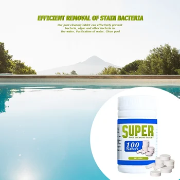 

100g Cleaning Tablets Effervescent Swimming Pool Water Cleaner Chemical Pills Easy Carrying Swimming Durable Parts