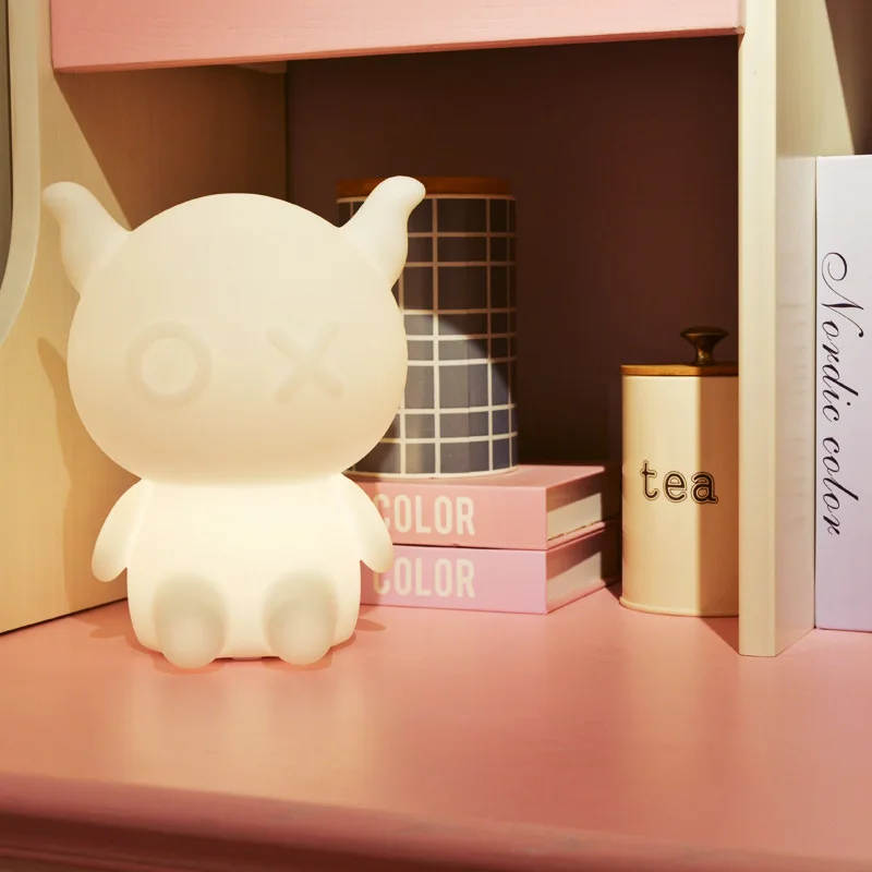 

2018 New Style acic dou CHILDREN'S Cartoon Small Night Lamp Creative USB Charging LED Desk Lamp Bedroom Bedside Remote Control C