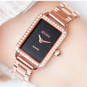 

Women Watches Luxury Famous Brand Quartz Wristwatches Ladies Waterproof Stainless Steel Female Clock Wrist Watch Gift For Woman