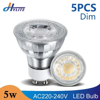 

5 PCS LED GU10 Dim To Warm 5W 7W SMD 100° Indoor Bedroom Light Cold Warm White Lamp Spotlight AC 220-240V Bulb 3 Step