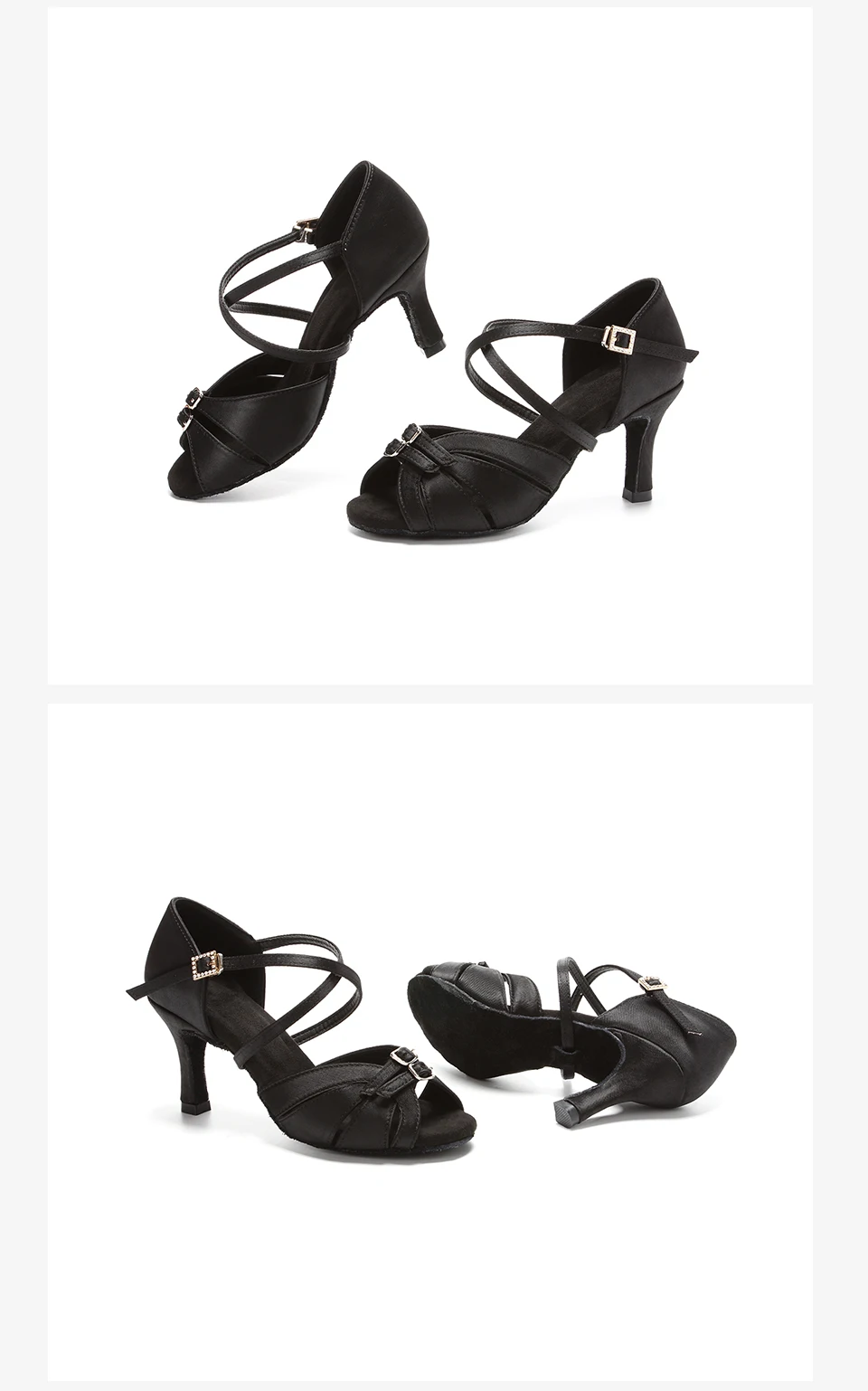 SWDZM Ballroom Women Latin Dance Shoes Modern Pole Dance Shoes Salsa Tango High Heel Adjustable Latin Shoes For Girls Ladies SWDZM Ballroom Women Latin Dance Shoes Modern Pole Dance Shoes Salsa Tango High Heel Adjustable Latin Shoes For Girls Ladies