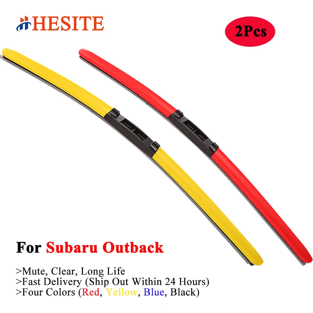 Цветные гибридные щетки стеклоочистителя HESITE для Subaru Outback BE BH BL BP BR BS 1998 2005 2006 2007 2008