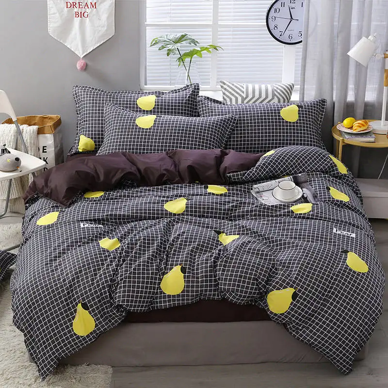 J Flamingo 4pcs Girl Boy Kid Bed Cover Set Duvet Adult Child Sheets And Pillowcases Comforter Bedding 2TJ-61009 | Дом и сад