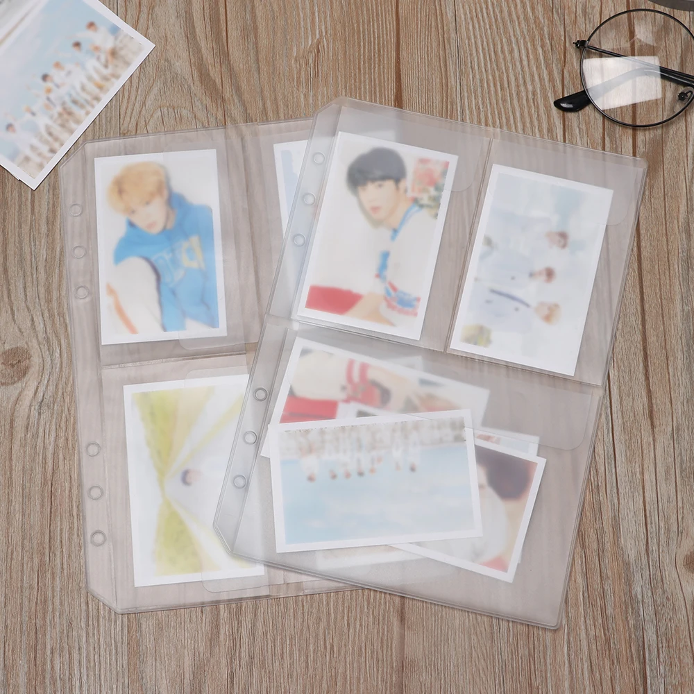 

1PC Zip Lock PVC Loose-leaf Storage Pouches File Folder Bag Organizer Clear Resealable Concise Collection Notebook Accessories