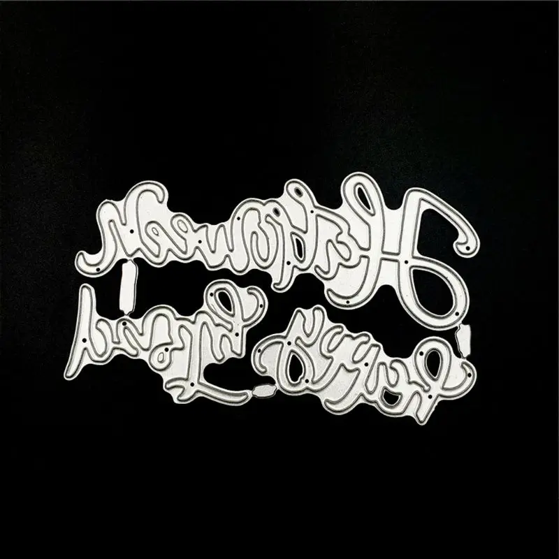 

Happy Halloween Metal Cutting Dies Stencil DIY Scrapbooking Album Stamp Paper Card Embossing Crafts Decor