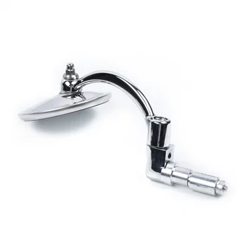 

CNC Aluminum Mirrors For Cafe Rearview Clear Chrome Adjustable Accessories