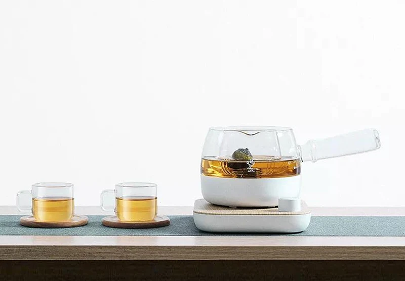 Xiaomi youpin, многофункциональный чайник для приготовления чая, стеклянный чайник, не обжигающая ручка, съемная чайная сливная плита, чай, товары для дома