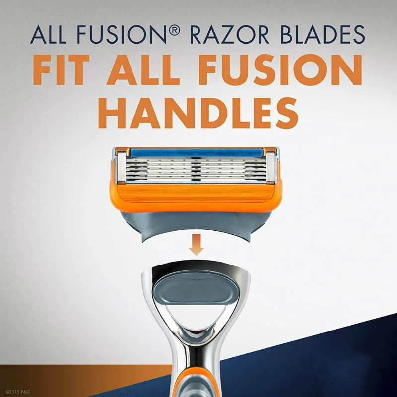 Original Gillette Fusion Blade 4/8/12 Replaceable Cassettes Shaving Fusion Cartridge Fusion Removable Razor Blades for Men