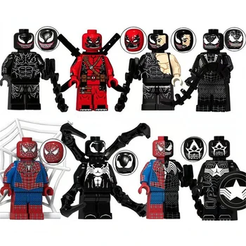 

8pcs/Set Movie Superhero Venom Deadpool Building Blocks Figures Bricks Compatible LEGO Gift Toys For Kids