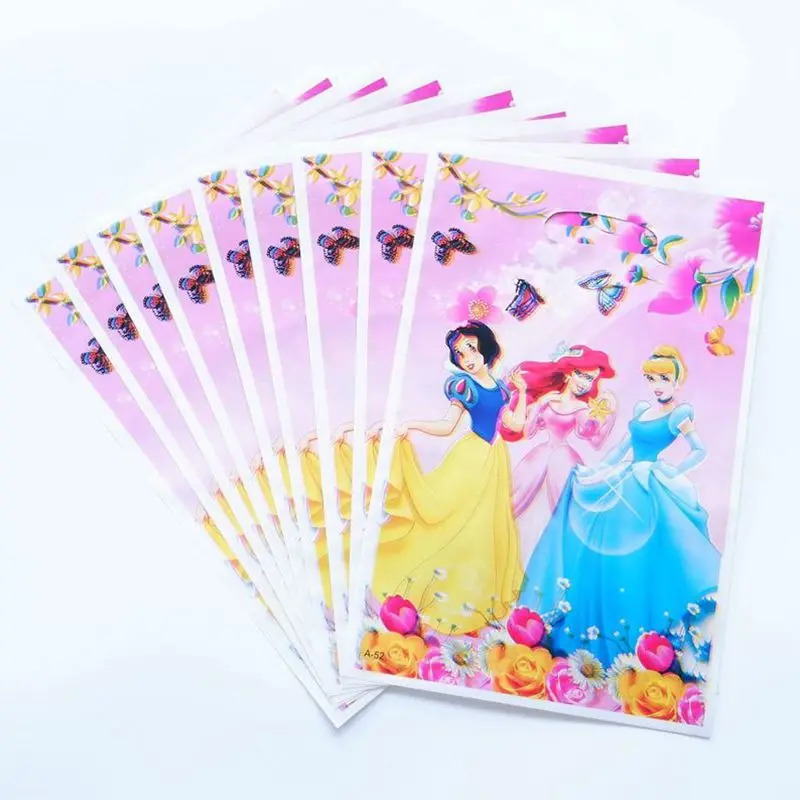 Princess 10 шт./лот с темой С Днем Рождения вечерние Подарочный пакет вечерние украшения Пластик конфетная сумка там мешок с подарками для малышей праздничные вечерние поставки - Цвет: Princess