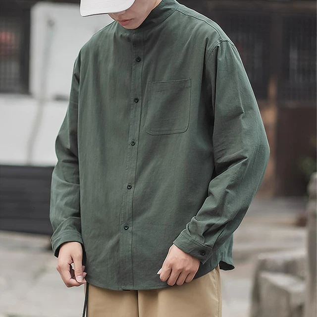 Harajuku Men Long Sleeve Shirts | Oversized Style Men Man Shirt