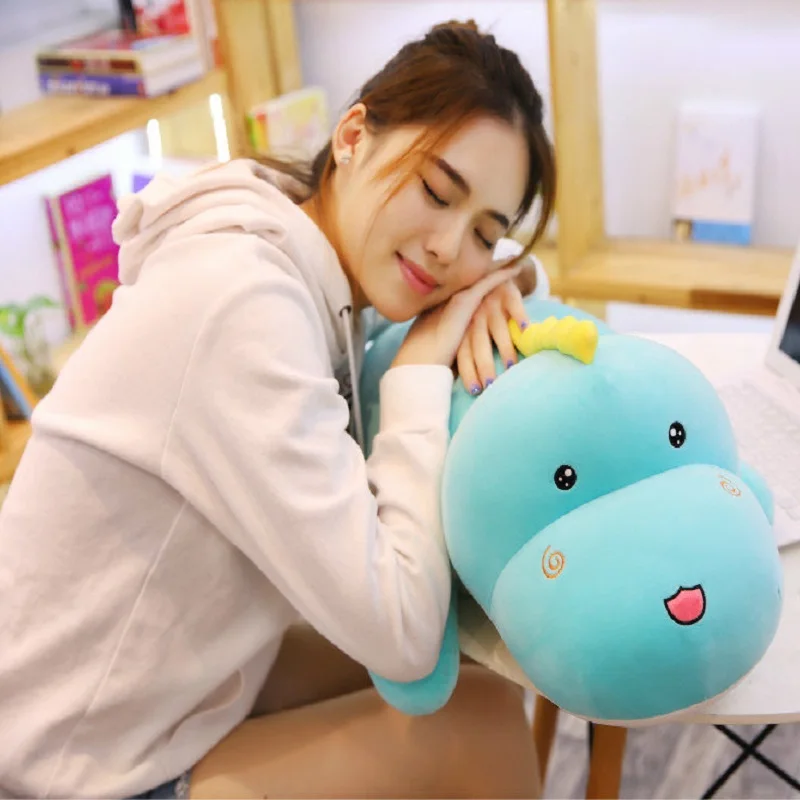 Huggable Новинка большой размер длинный милый динозавр плюшевая игрушка мягкие
